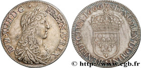 LOUIS XIV "THE SUN KING"
Type : Demi-écu, portrait apollinien 
Date : 1666 
Mint name / Town : Paris 
Quantity minted : 139124 
Metal : silver 
Milles...