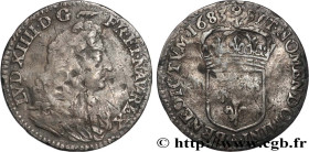 LOUIS XIV "THE SUN KING"
Type : Douzième d’écu, portrait à la cravate longue et fournie 
Date : 1683 
Mint name / Town : Paris 
Quantity minted : 6205...