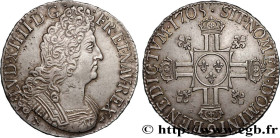 LOUIS XIV "THE SUN KING"
Type : Écu aux huit L, 2e type 
Date : 1705 
Mint name / Town : Rennes 
Quantity minted : 47204 
Metal : silver 
Millesimal f...