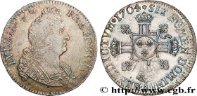 LOUIS XIV "THE SUN KING"
Type : Demi-écu aux huit L, 2e type 
Date : 1704 
Mint name / Town : Paris 
Quantity minted : 8670064 
Metal : silver 
Milles...