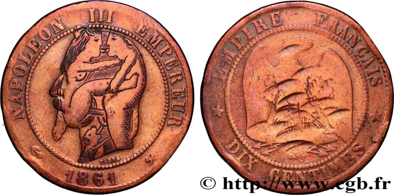 SATIRICAL COINS - 1870 WAR AND BATTLE OF SEDAN
Type : Dix centimes Napoléon III,...