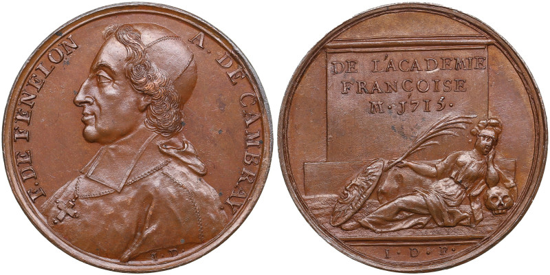 France Bronze Medal (1723-1724) - Famous Men of the Age of Louis XIV - Francois ...