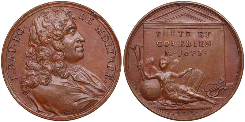 France Bronze Medal (1723-1724) - Famous Men of the Age of Louis XIV - Jean Bapt...