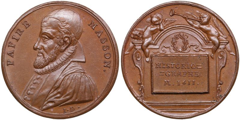 France Bronze Medal (1723-1724) - Famous Men of the Age of Louis XIV - Jean Papi...