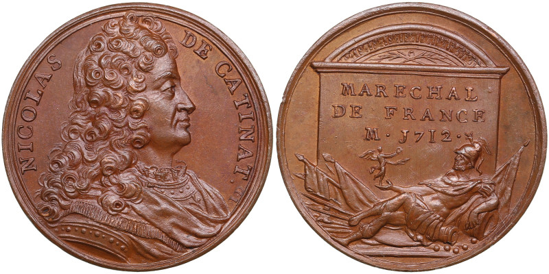 France Bronze Medal (1723-1724) - Famous Men of the Age of Louis XIV - Nicolas C...