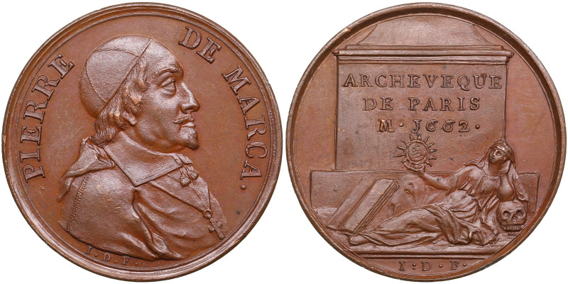 France Bronze Medal (1723-1724) - Famous Men of the Age of Louis XIV - Pierre de...