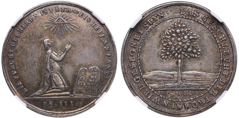 Germany (Nürnberg) Silver Medal in size ducat, ND (1717-1730) - NGC AU 58
A love...