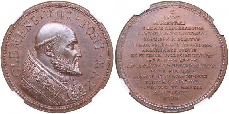 Vatican (Papal States) Bronze Medal 1605 (1712) - Papal Restitution Issue by Cas...