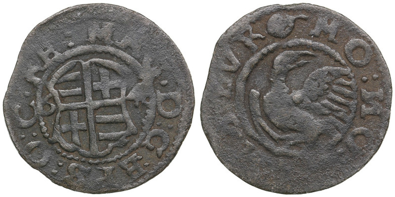 Arensburg (Denmark, Bishorpic of Ösel-Wiek) Shilling 1564 - Duke-Bishop Magnus (...