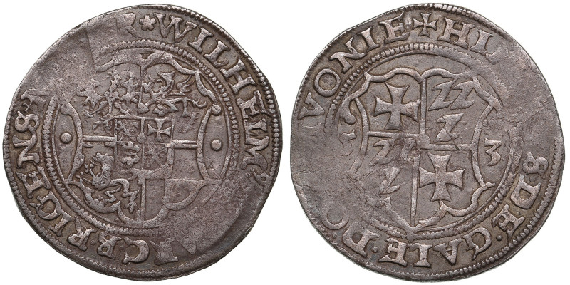 Riga (Archbishopric of Riga & Livonian Order) 1/2 Mark 1553 - Wilhelm von Brande...