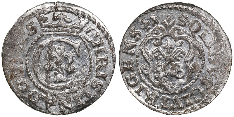 Riga (Sweden) Solidus 1641 - Kristina (1632-1654)
0.62g. UNC/UNC. An outstanding...