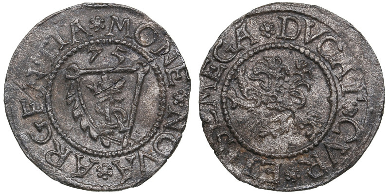 Courland (Poland) Schilling 1575 - Gotthard Kettler (1562-1587)
0.80g. XF/XF. Ha...