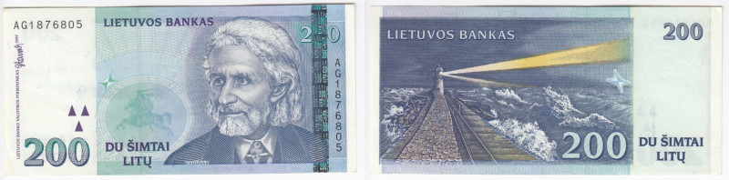 Lithuania 200 Litu 1997
AU/UNC.