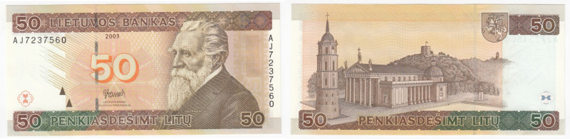 Lithuania 50 Litu 2003 AJ
UNC.