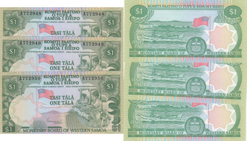 Western Samoa 1 Tala 1980 - Sequential # (3)
UNC. Pick 19.