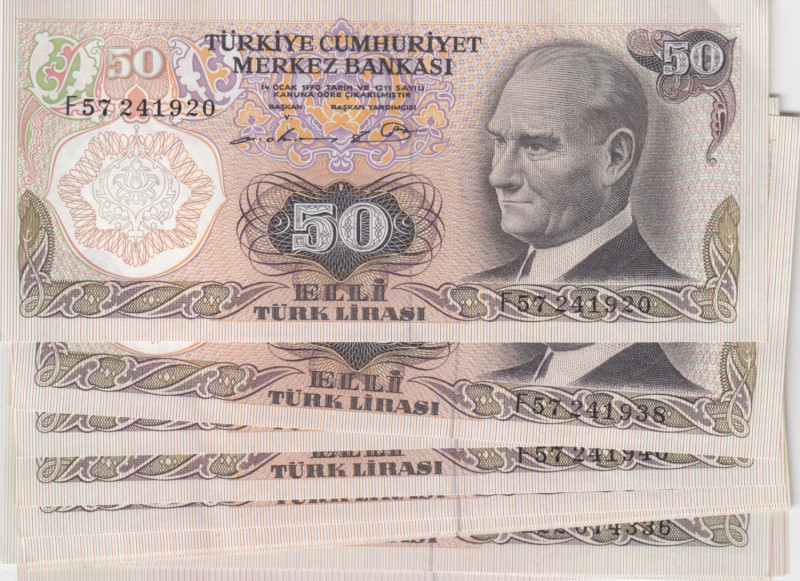 Turkey 50 Lirasi 1971 (20)
UNC. Pick 188.