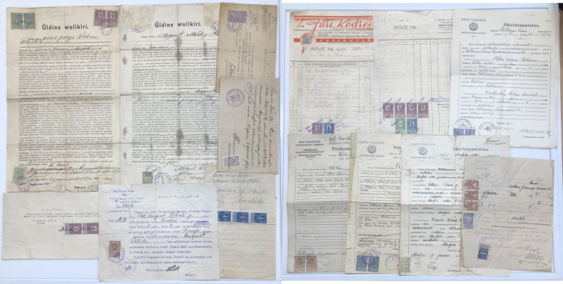 Group of documents: Estonia (14)
Sold as seen, no return.