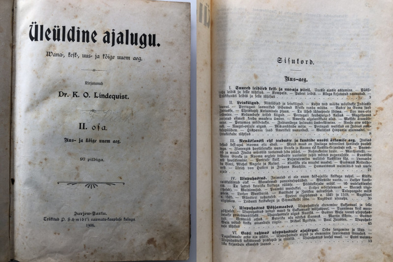 Üleüldine Ajalugu - II Osa - Uus- ja Kõige Uuem Aeg, 1906
Dr. K. O. Lindequist. ...