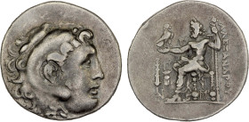 IONIA: Erythrai, AR tetradrachm (16.78g), ca. 215-190 BC, cf. Price-1900 (monograms), in the name and type of Alexander III of Macedon, head of Herakl...