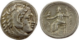 MACEDONIAN KINGDOM: Alexander III 'the Great', 336-323 BC, AR tetradrachm (17.14g), Amphipolis, ca. 325-323/2 BC, Price-89, lifetime or early posthumo...