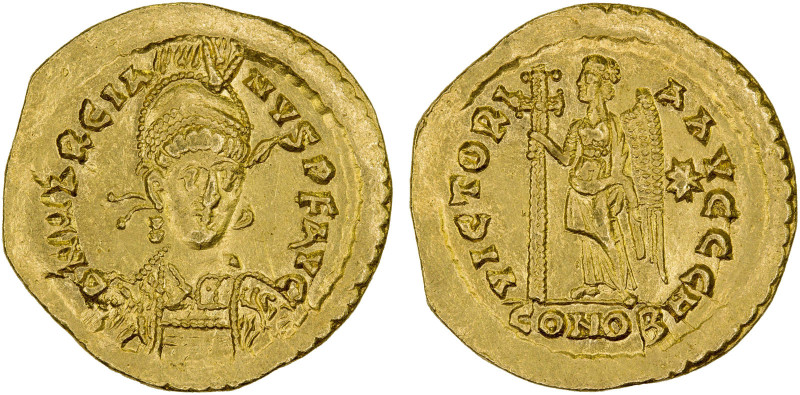 ROMAN EMPIRE: Marcian, 450-457 AD, AV solidus (4.43g), Constantinople, S-21379, ...