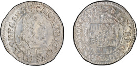 AUSTRIA: OLMÜTZ: Karl II von Liechtenstein-Kastelkorn, 1664-1695, AR 3 kreuzer, 1670, KM-227.2, small bust, struck with roller dies, a wonderful mint ...