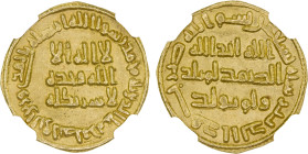 UMAYYAD: al-Walid I, 705-715, AV dinar (4.26g), NM (Dimashq), AH90, A-127, NGC graded MS63.

Estimate: USD 450 - 550