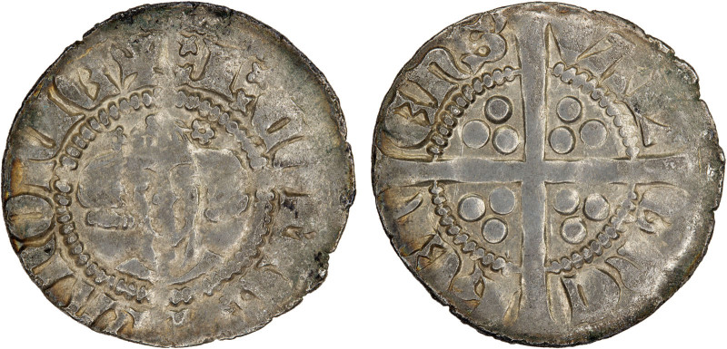 BELGIUM: HAINAUT: John of Avesnes, 1280-1304, AR esterlin (1.40g), ND, DeMey-31,...