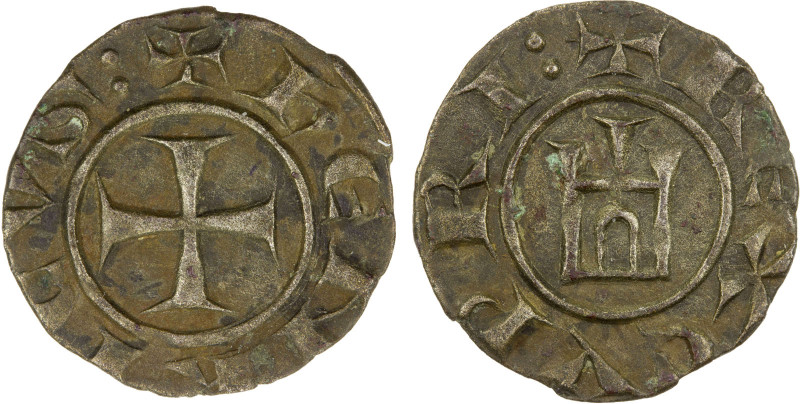 KINGDOM OF CYPRUS: Henry I, 1218-1253, BI denier (0.83g), CCS-25, lovely bold st...