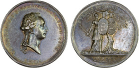 DENMARK: Christian VII, 1766-1808, AR medal (10.72g), 1794, Hildebrand-8, Bergsøe-10, 32mm silver medal on the occasion of Denmark and Sweden Declarin...