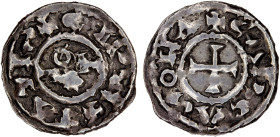 FRANCE: CARCASSONE: Anonymous, 10th/11th century, AR denier (1.50g), Duplessy Feodales-1513, EUDO monogram // short cross pattée, bold VF.

Estimate: ...