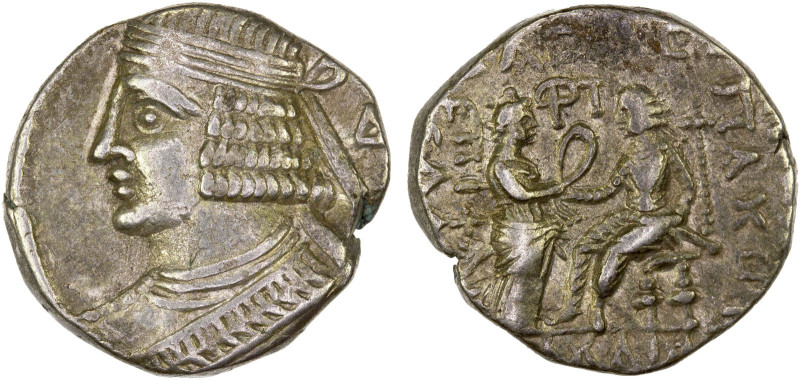 PARTHIAN KINGDOM: Pakoros I, ca. 78-105 AD, BI tetradrachm (14.60g), Seleukia on...