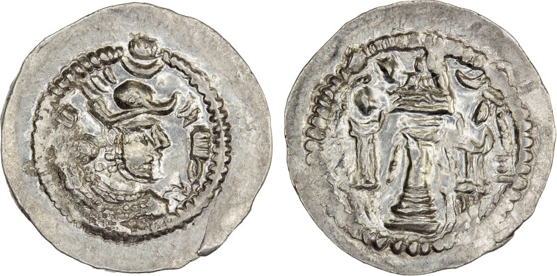 HEPHTHALITE: Anonymous, ca. 486-490+, AR drachm (4.16g), G-, derived from Göbl-1...