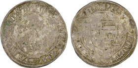 COLOGNE: Dietrich II, 1414-1463, AR groschen (1.84g), ND (ca. 1440), cf. Saurma-2714/1434, Riel issue, slight obverse verdigris, somewhat uneven strik...