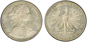 FRANKFURT AM MAIN: Free City, AR thaler (vereinsthaler), 1859, KM-360, J-6, an attractive lustrous example, PCGS graded MS62.

Estimate: USD 150 - 250