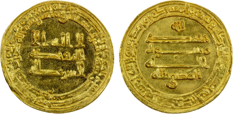 ABBASID: al-Muktafi, 902-908, AV dinar (3.34g), Misr, AH292, A-243.1, year of th...