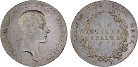 PRUSSIA: Friedrich Wilhelm III, 1797-1840, AR thaler, 1816-A, KM-387. Cr-114, lightly toned, some luster, XF-AU, ex Almer H. Orr III Collection.

Esti...