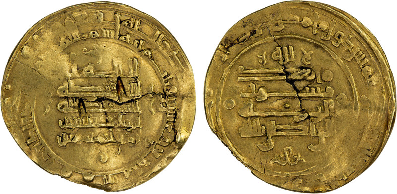 ABBASID: al-Radi, 934-940, AV dinar (3.28g), Qumm, AH324, A-254.1, Dauwe-53.Aa1,...