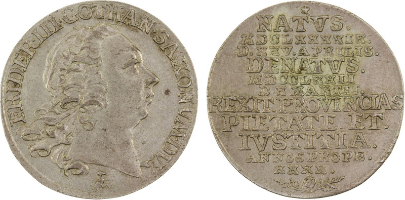 SAXE-GOTHA-ALTENBURG: Friedrich III, 1732-1772, AR groschen, 1772, KM-323, Cr-20...