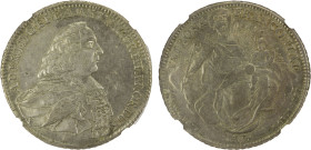 WÜRZBURG: Adam Friedrich von Seinsheim, 1755-1779, AR thaler, 1765-W, Dav-2899, KM-392., initials MP, lovely surfaces and original toning, however a m...