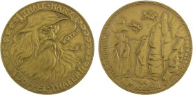 GERMAN STATES: AE 6 mark notgeld (2 thalers) (19.96g), ND (1923), Menzel-24936, Funck-537.13b, 38mm bronze notgeld for Thale a. Harz by Lauer, Wotan h...