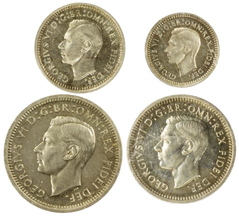 GREAT BRITAIN: George VI, 1936-1952, AR maundy set, 1949, S-4096, proof-like UNC...