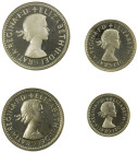 GREAT BRITAIN: Elizabeth II, 1952-2022, AR maundy set, 1979, Spink-4211, 4-piece set (no box), brilliant luster, mintage of only 1,180 sets, ProofLike...