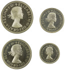 GREAT BRITAIN: Elizabeth II, 1952-2022, AR maundy set, 1979, Spink-4211, 4-piece set (no box), brilliant luster, mintage of only 1,180 sets, ProofLike...