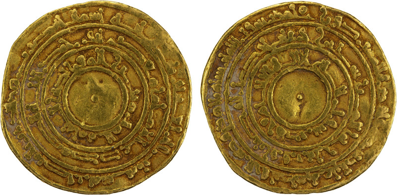 FATIMID: al-Mu'izz, 953-975, AV dinar (4.07g), al-Mansuriya, AH343, A-697, Nicol...