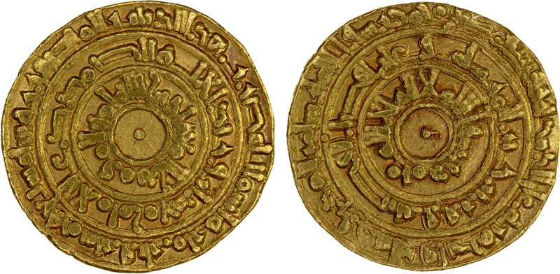 FATIMID: al-Mu'izz, 953-975, AV dinar (4.17g), al-Mansuriya, AH357, A-697, Nicol...