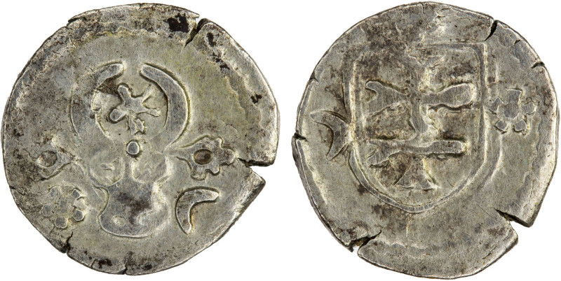 MOLDAVIA: Stefan III cel Mare, 1457-1504, AR half groschen (0.34g), MBR-671, bul...