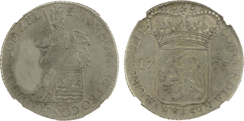 NETHERLANDS: ZEELAND: AR silver ducat, 1775, KM-52.4, bolder strike than usual, ...