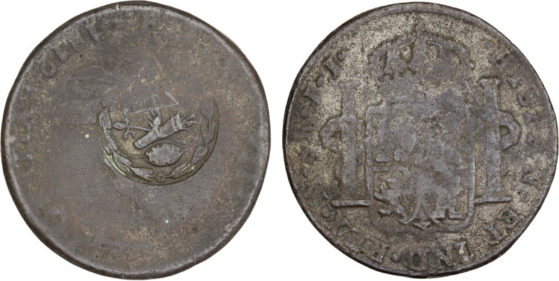 MEXICO: Insurgent Coinage, AR 8 reales (21.20g), ND (1811-1814), KM-258.2, Mont-...