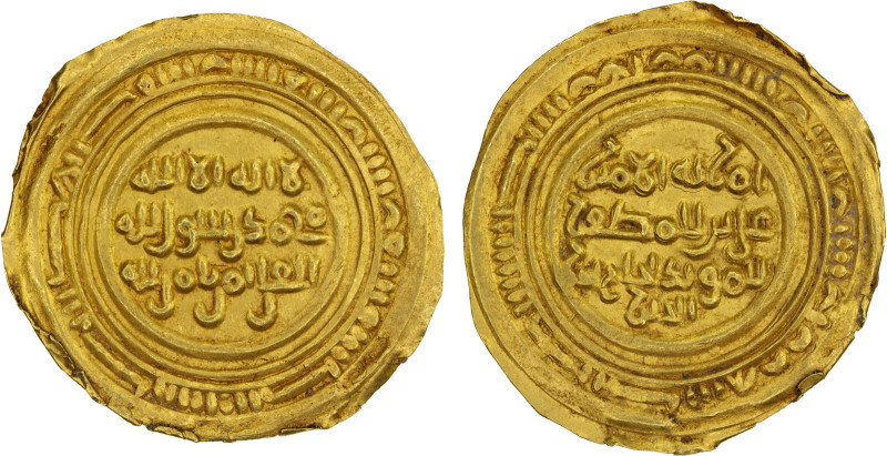 NAJJAHID: al-Mu'ayyad Najjah, 1021-1060, AV dinar (2.46g), Zabid, AH434, A-1073,...